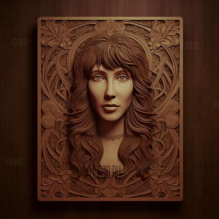 kate bush 4 stl model for CNC